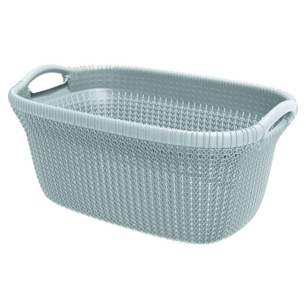 Curver Skalbinių krepšys Knit, šviesiai mėlynos spalvos, 40l - GRANDE