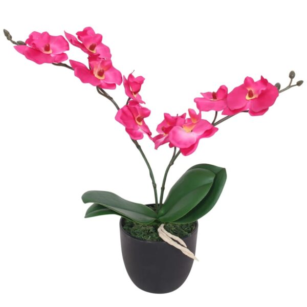 Dirbtinė orchidėja su vazonu, 30 cm, raudona - GRANDE